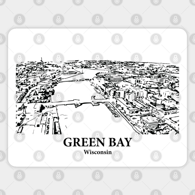 Green Bay - Wisconsin Magnet by Lakeric
